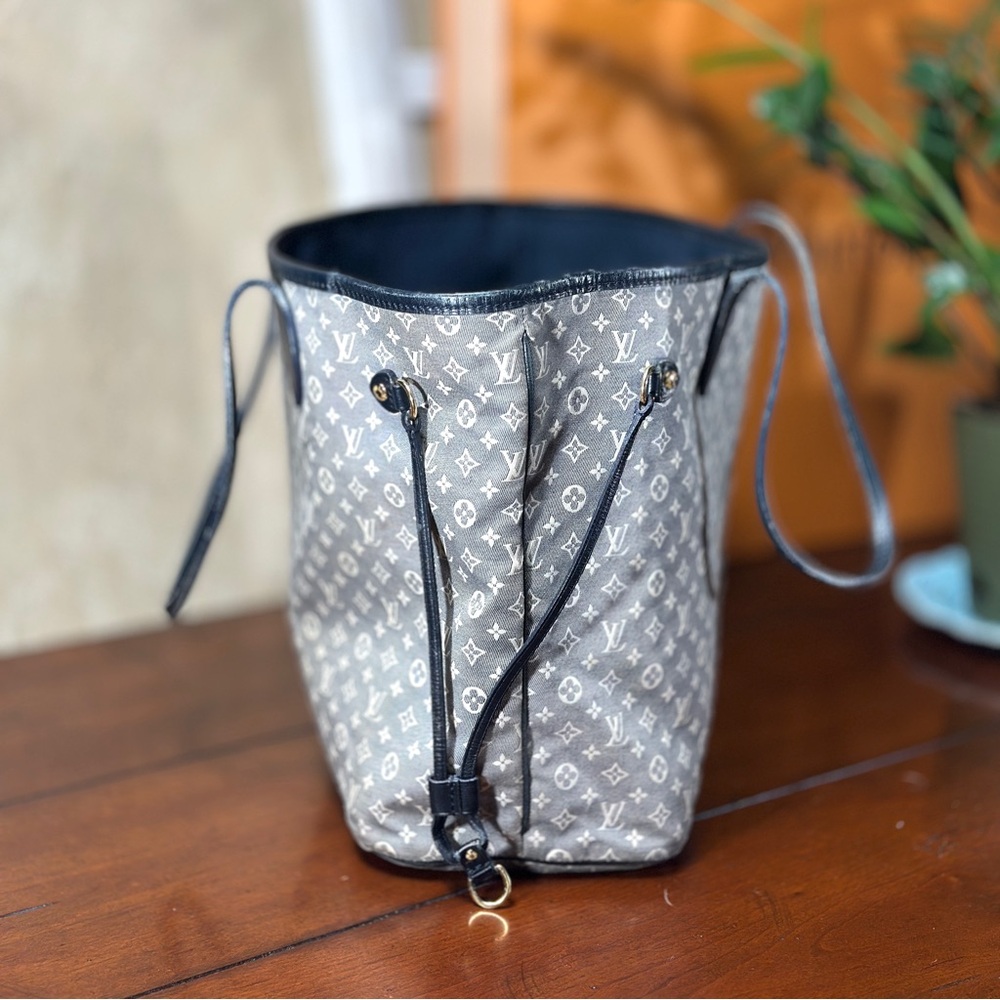 AUTHENTIC Louis Vuitton Monogram Idylle Neverfull MM Encre. - Picture 5 of 17